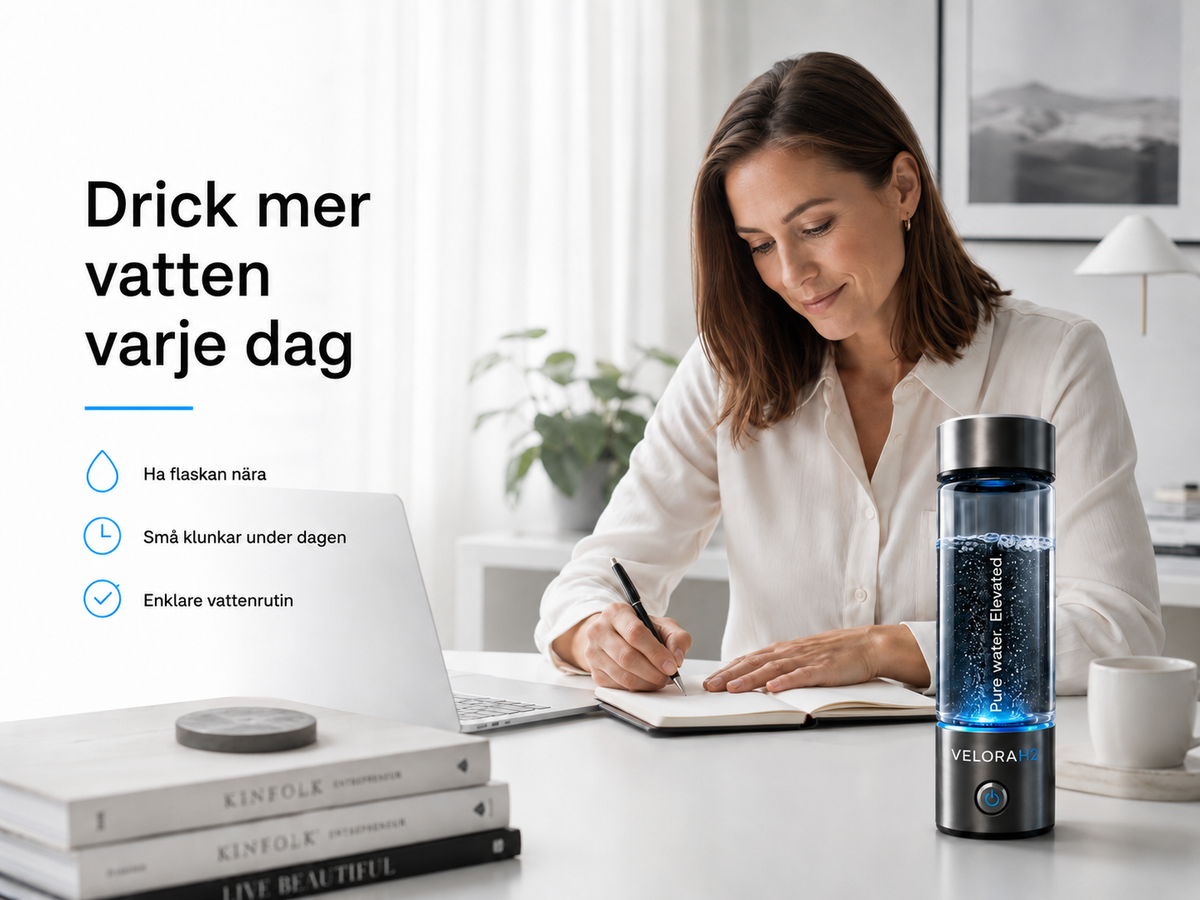 1. Den gör det enklare att dricka mer vatten varje dag